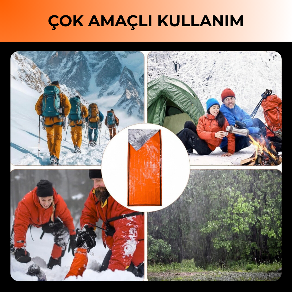 Acil Durum Termal Uyku Tulumu